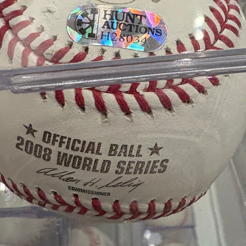 Cole Hamels Signed 08 WS Baseball