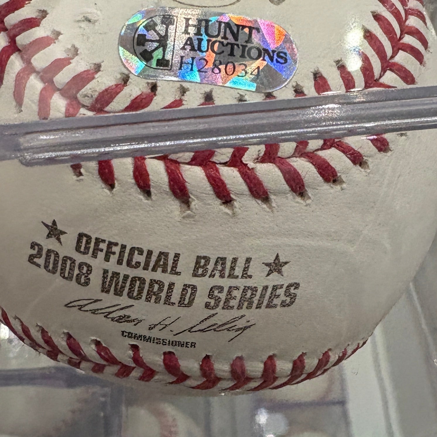 Cole Hamels Signed 08 WS Baseball