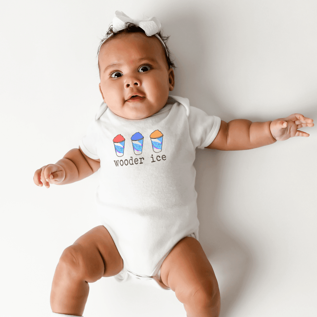 Philly Wooder Ice Baby Onesie Water Ice Stretch Cotton Onesie