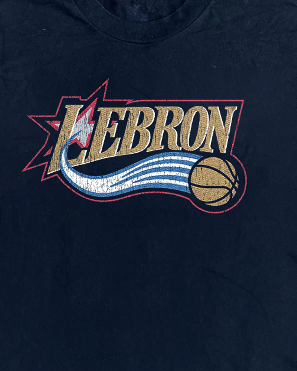 Lebron 76ers Flip Heavyweight Black Tee