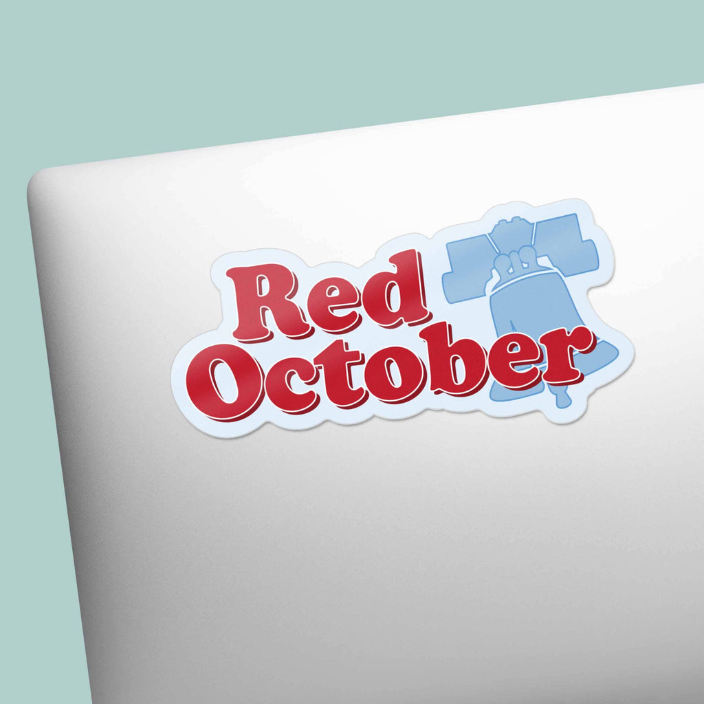 Red October Philly Sports Sticker