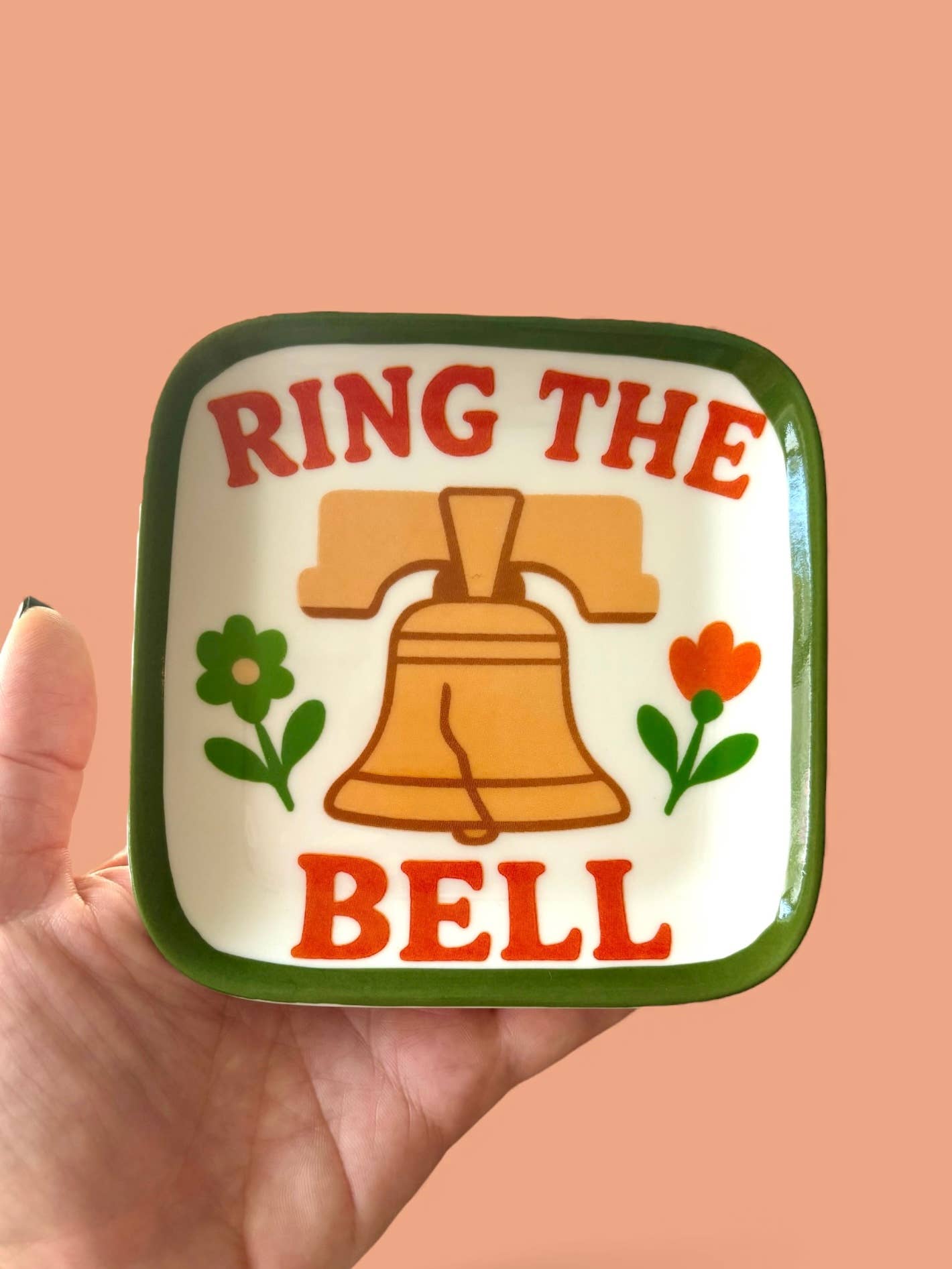 Ring The Bell Ceramic Trinket Jewelry Dish Philadelphia