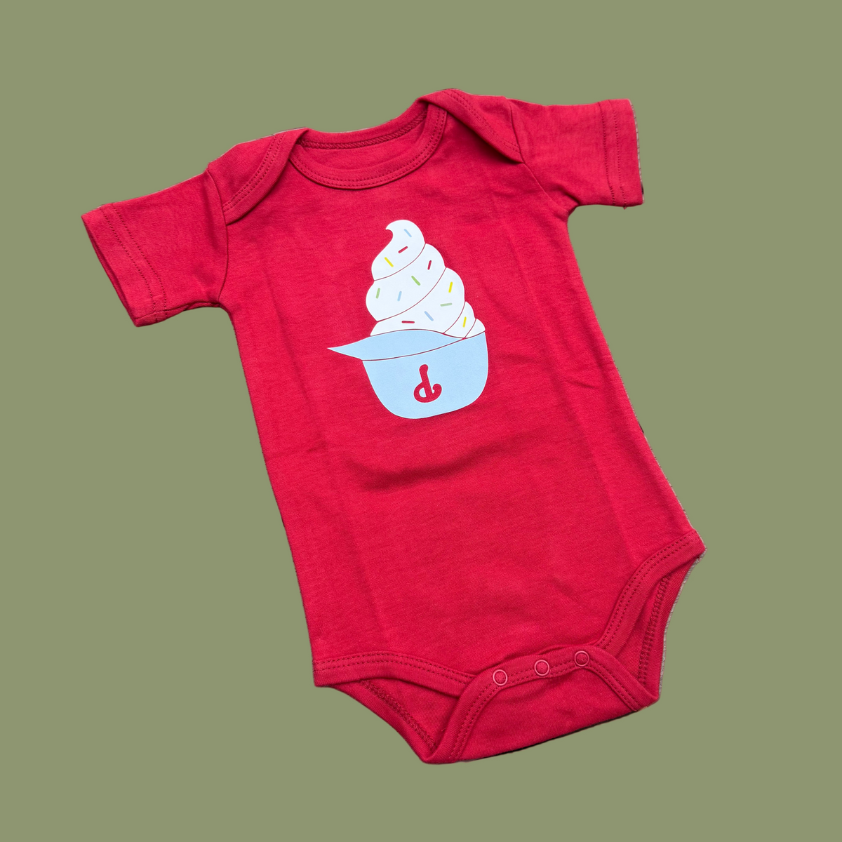Philadelphia Baseball Ice Cream Hat Onesie