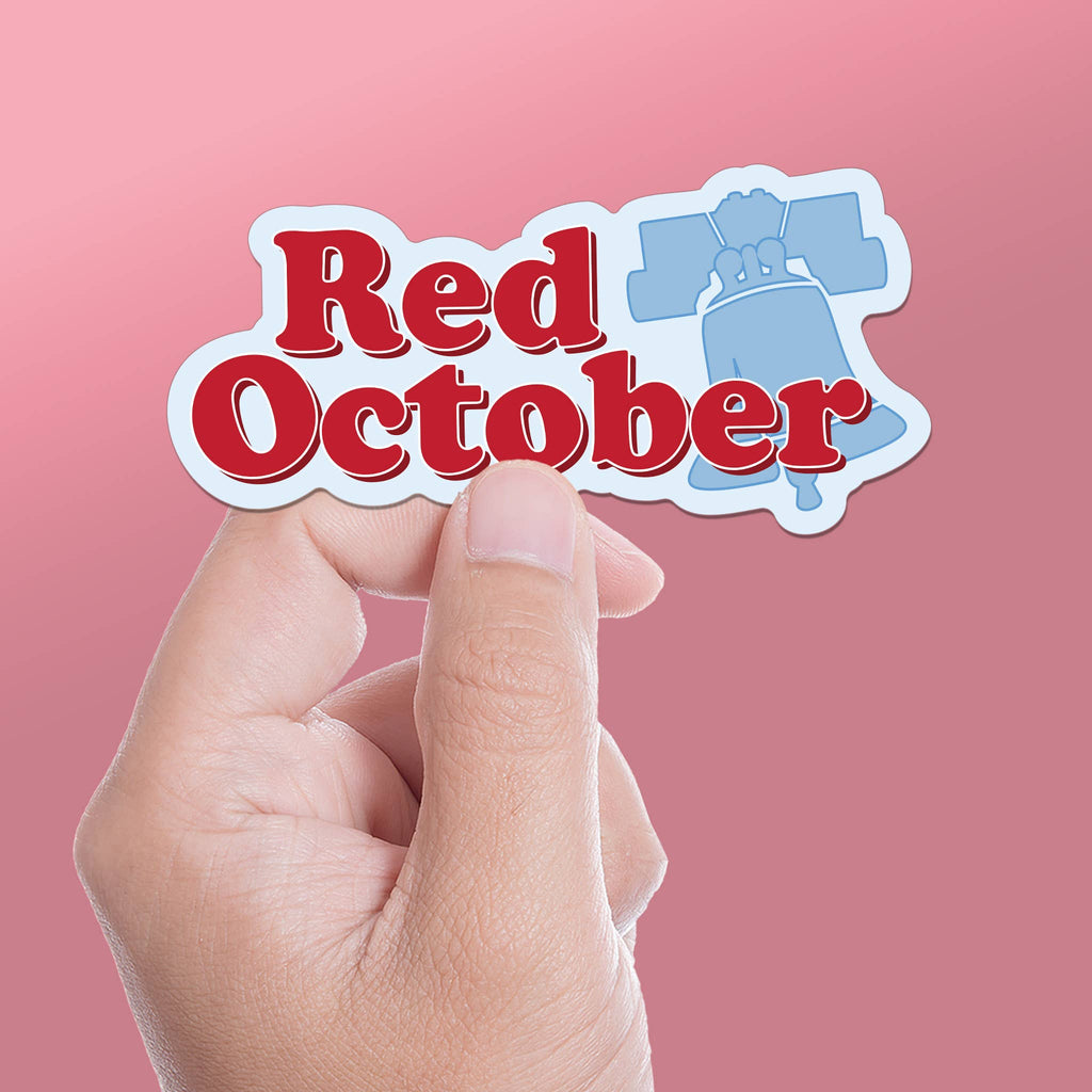 Red October Philly Sports Sticker