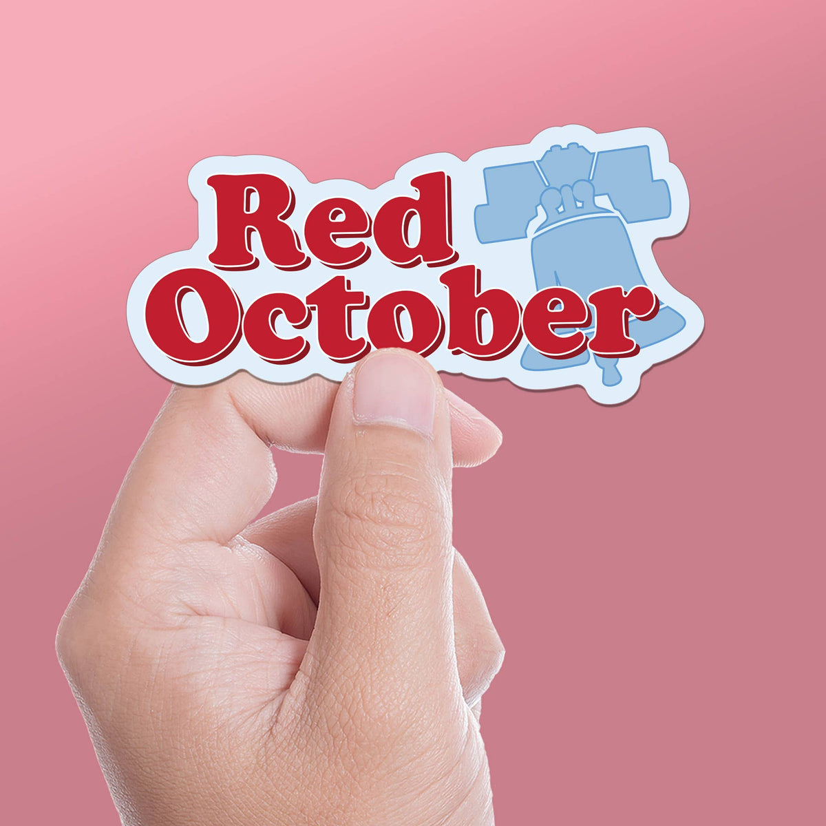 Red October Philly Sports Sticker