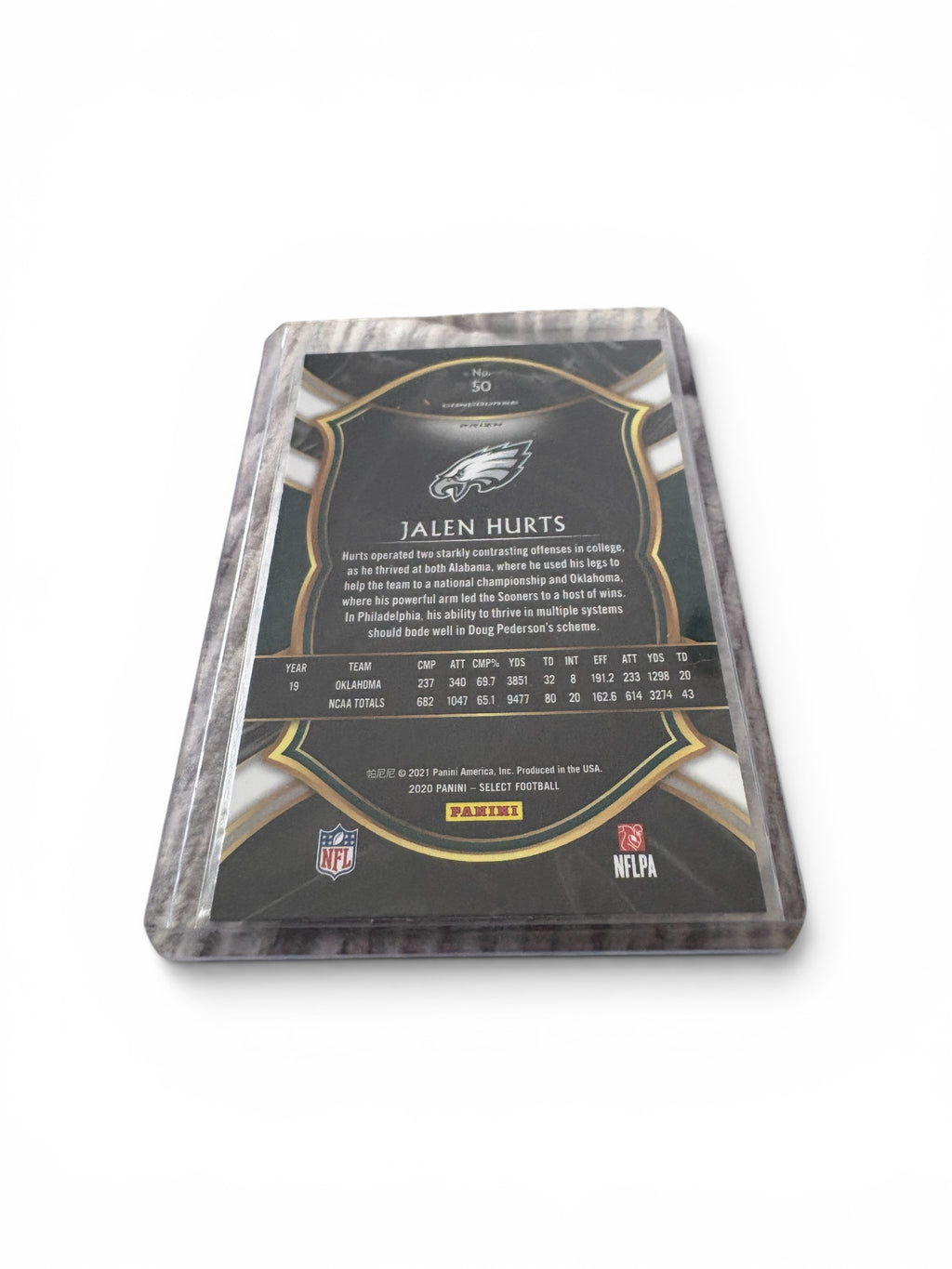Jalen Hurts Rookie Card - 2020 Panini Select