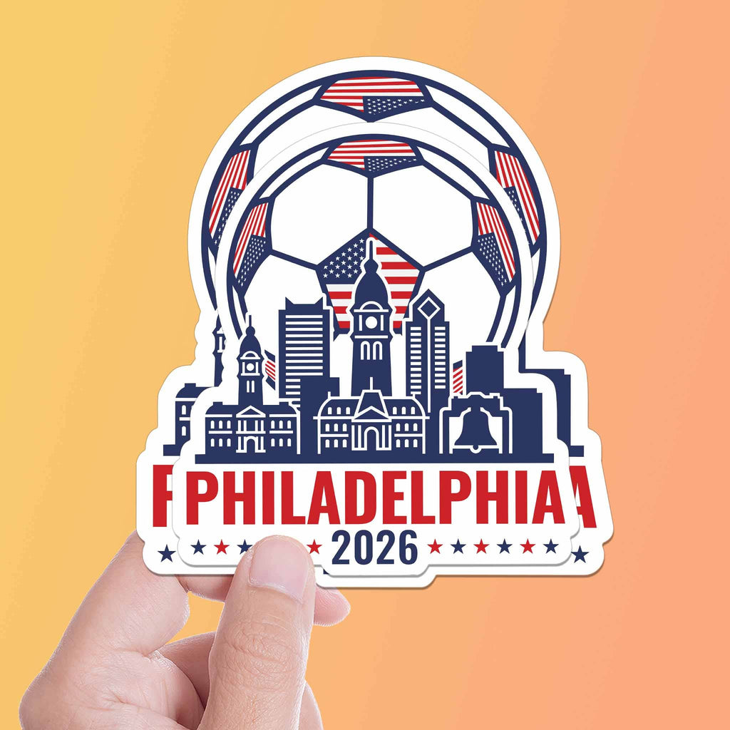 Philadelphia USA Soccer Sticker - Philly PA Sports Decal