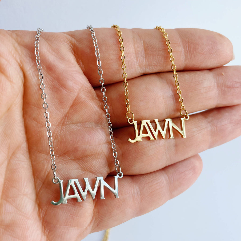 JAWN Necklace ~ Gold or Silver Philly themed Pendant