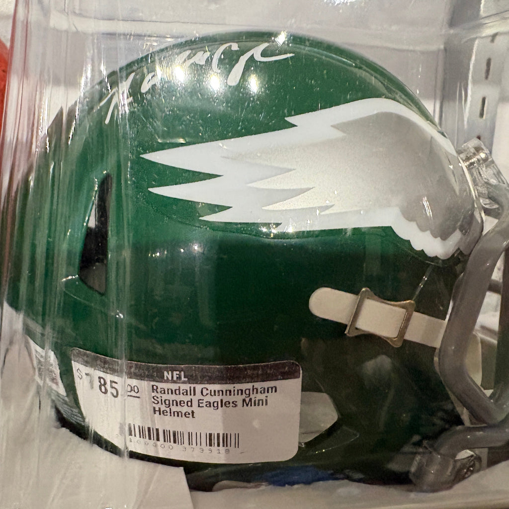 Randall Cunningham Signed Eagles Mini Helmet