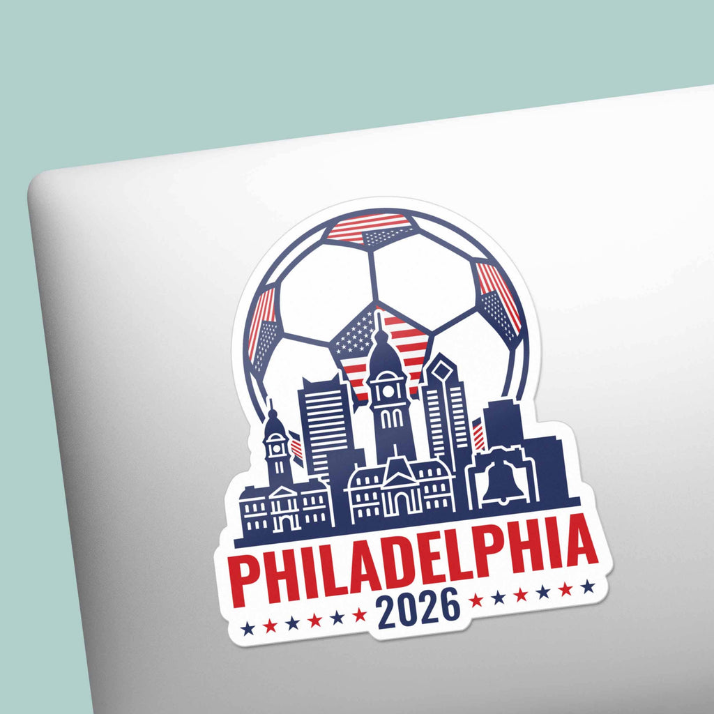 Philadelphia USA Soccer Sticker - Philly PA Sports Decal