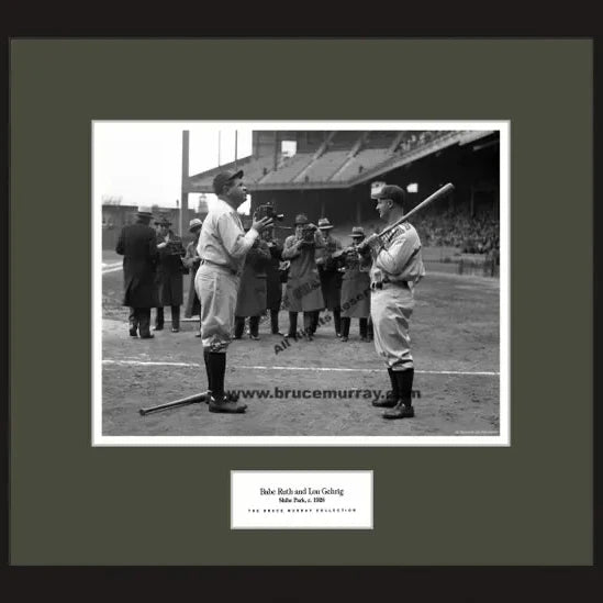 Babe Ruth and Lou Gehrig, 1932 - Framed