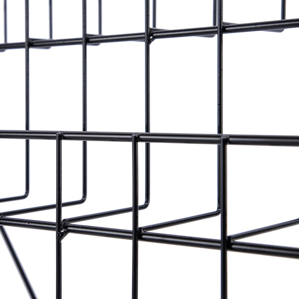 Black Floor-Standing Wire Rack - 46''H x 26 1/2''W x 31''D