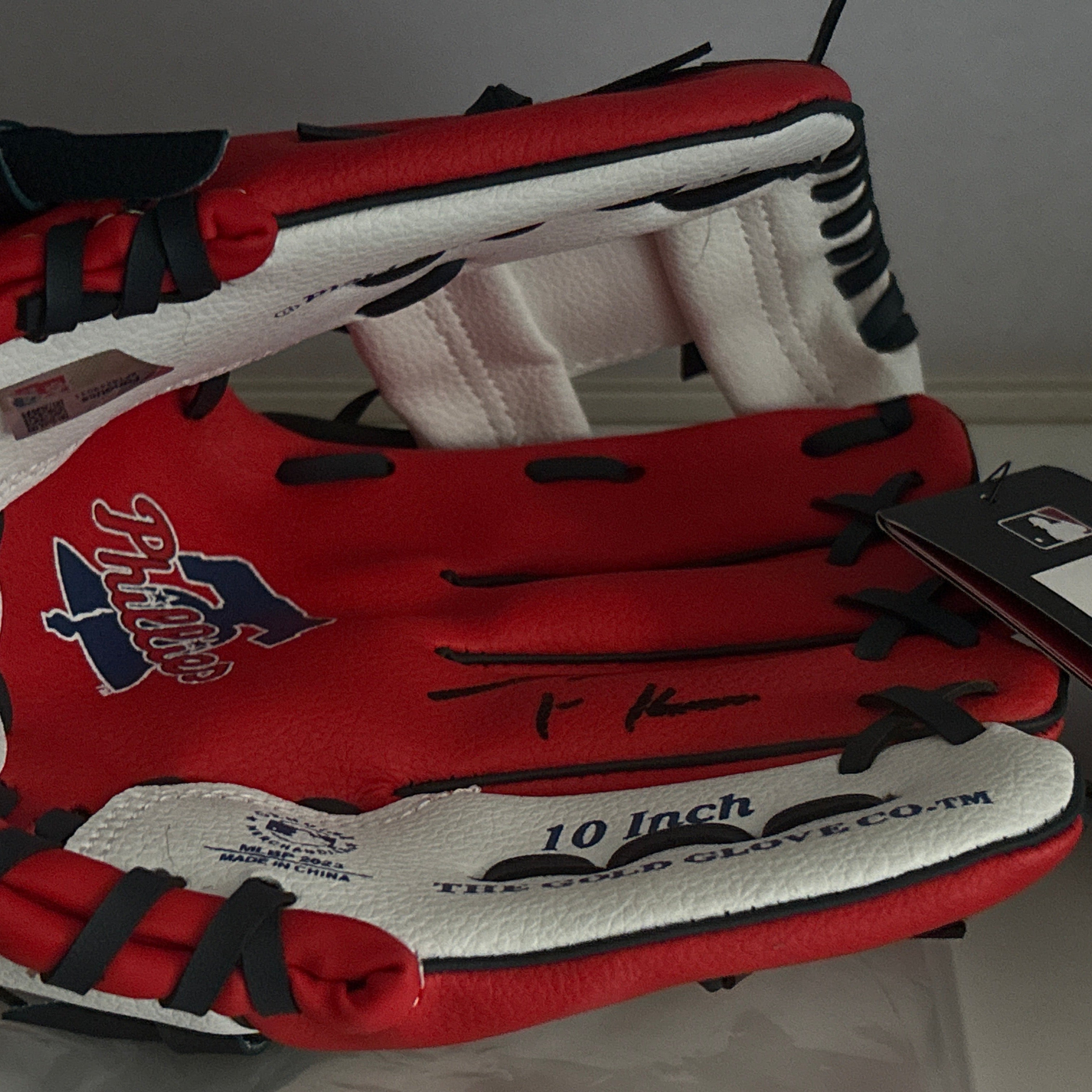 Trea Turner Signed Glove (Kid Size)