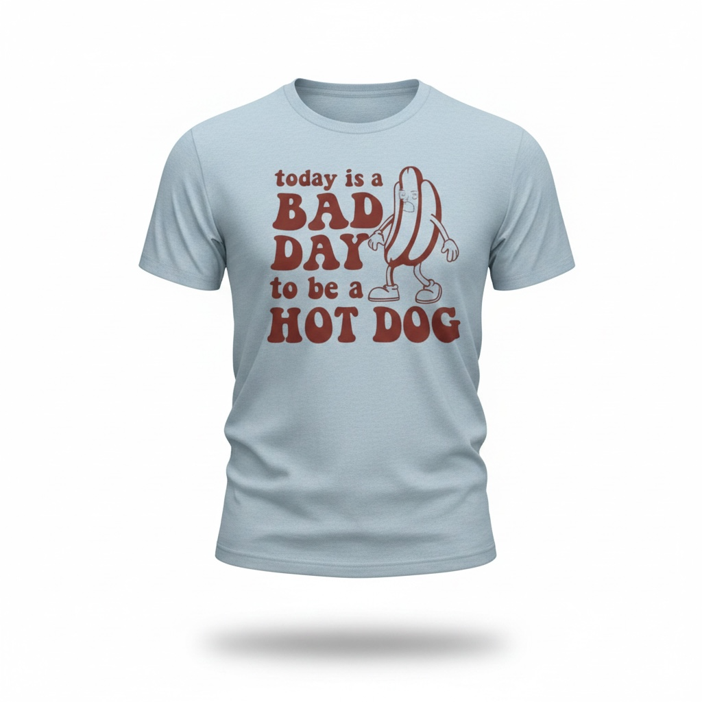 Terrified Hot Dog Tee