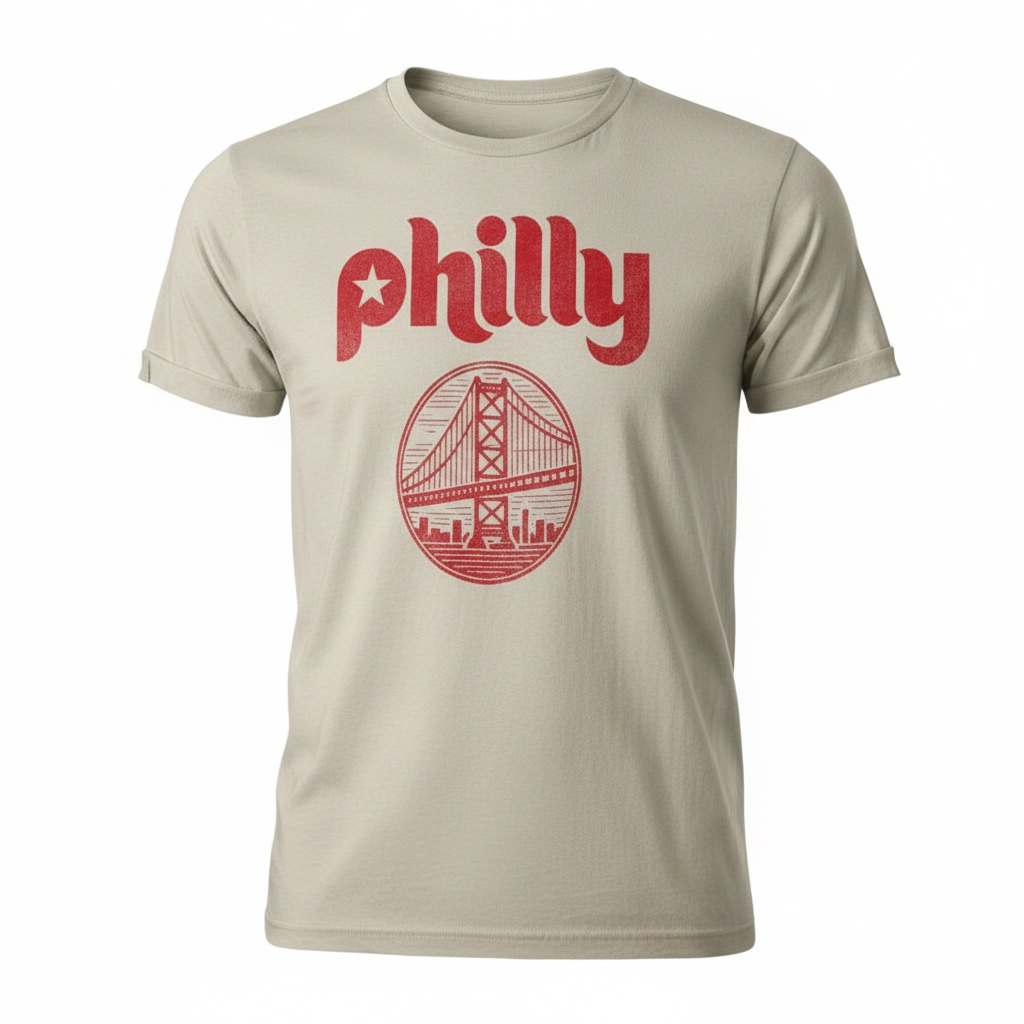 Retro Philly Bridge Tee