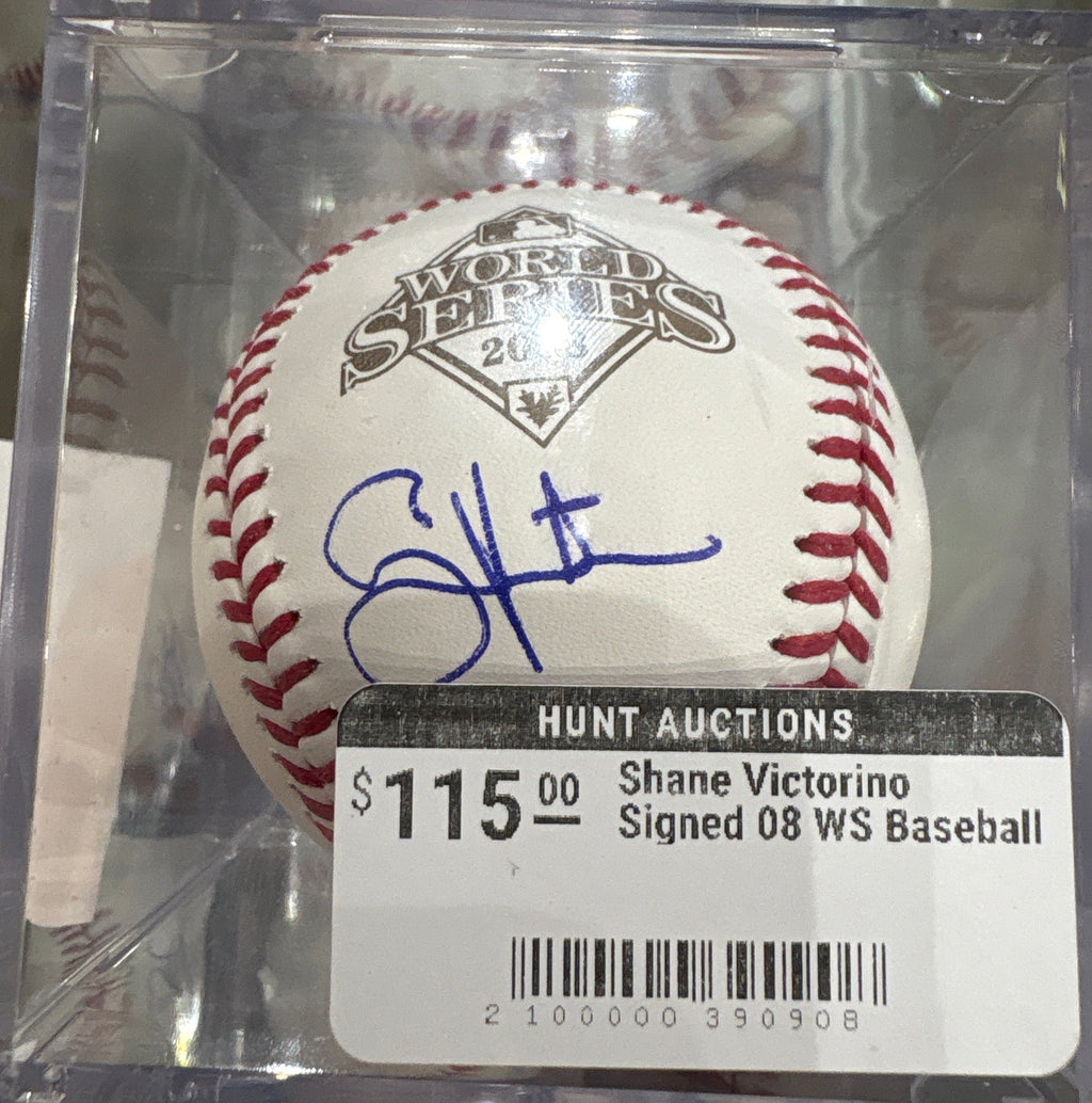 Shane Victorino Signed 08 WS Baseball