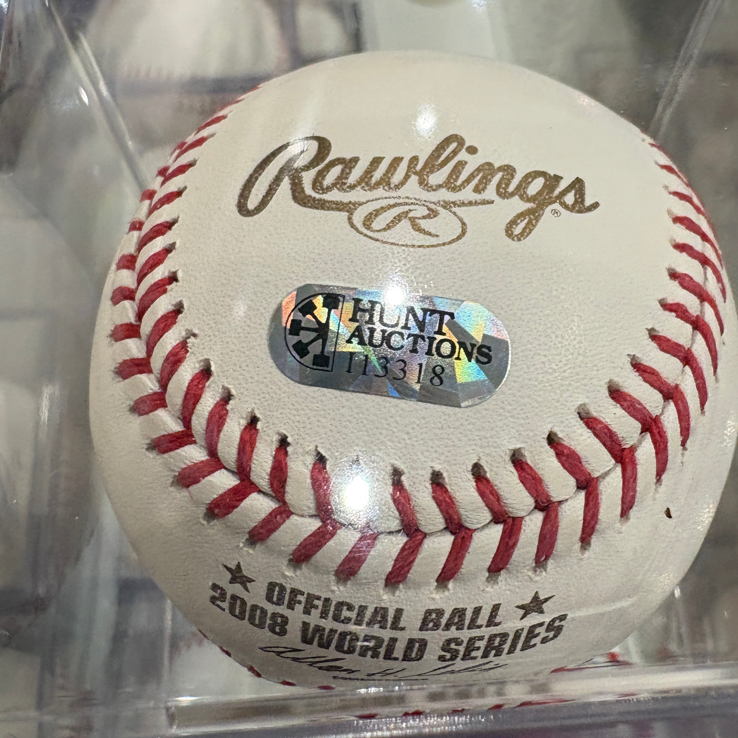 Brad Lidge Signed 08 WS Baseball