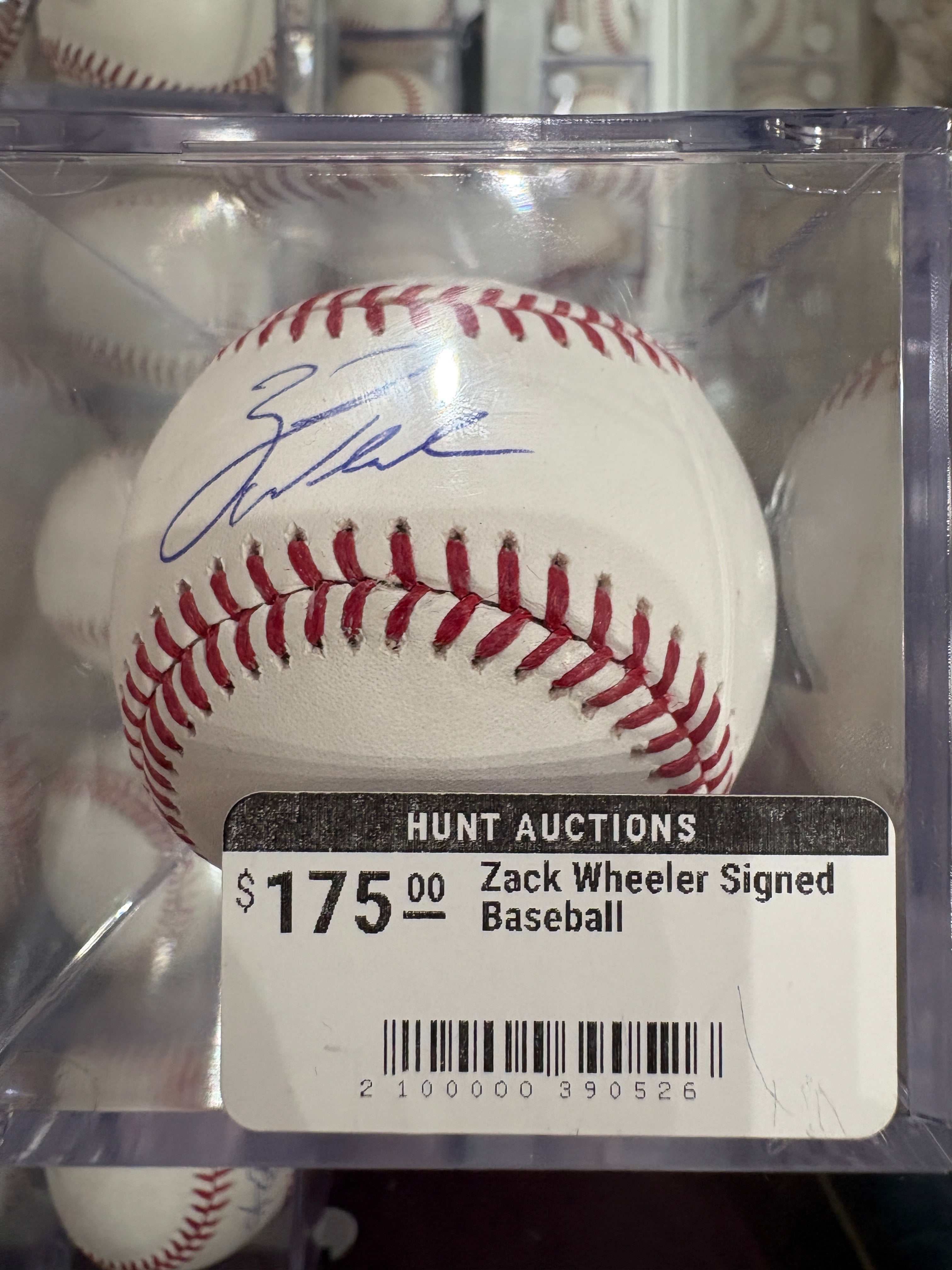Zack Wheeler Signed Baseball