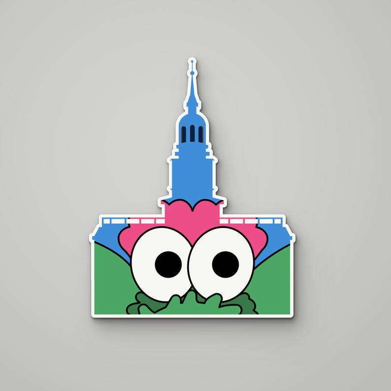 Philadelphia Independence Hall Sticker, Funny Philly Sports Fan Decal, South Philly Gift, Waterproof Vinyl Sticker