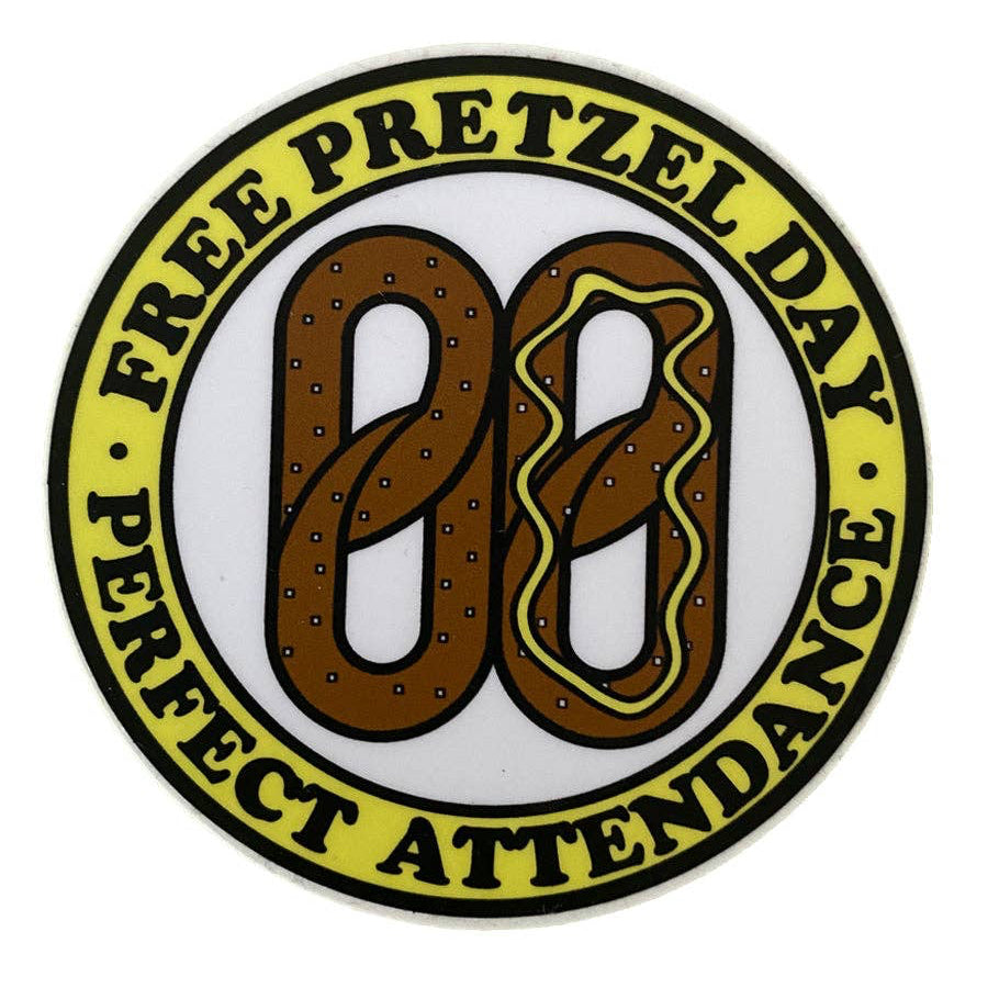 Pretzel Day Sticker