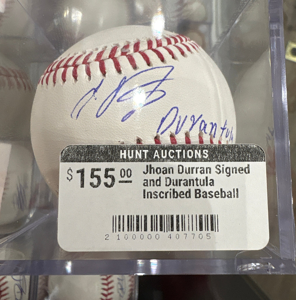 Jhoan Duran Signed and Durantula Inscribed Baseball