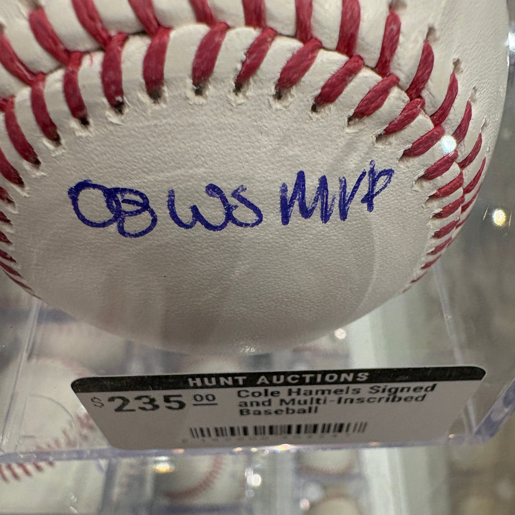 Cole Hamels Signed and Multi-Inscribed Baseball