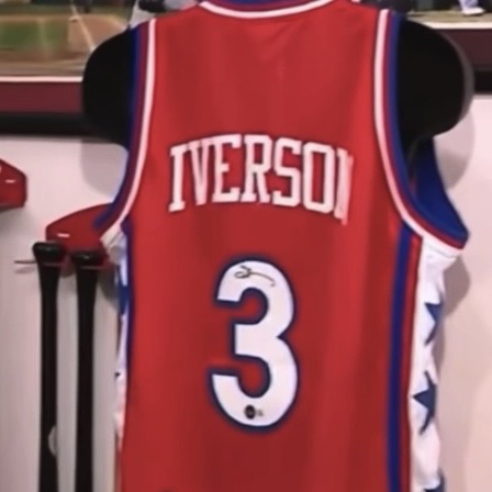 Allen Iverson Signed Game Worn Jersey