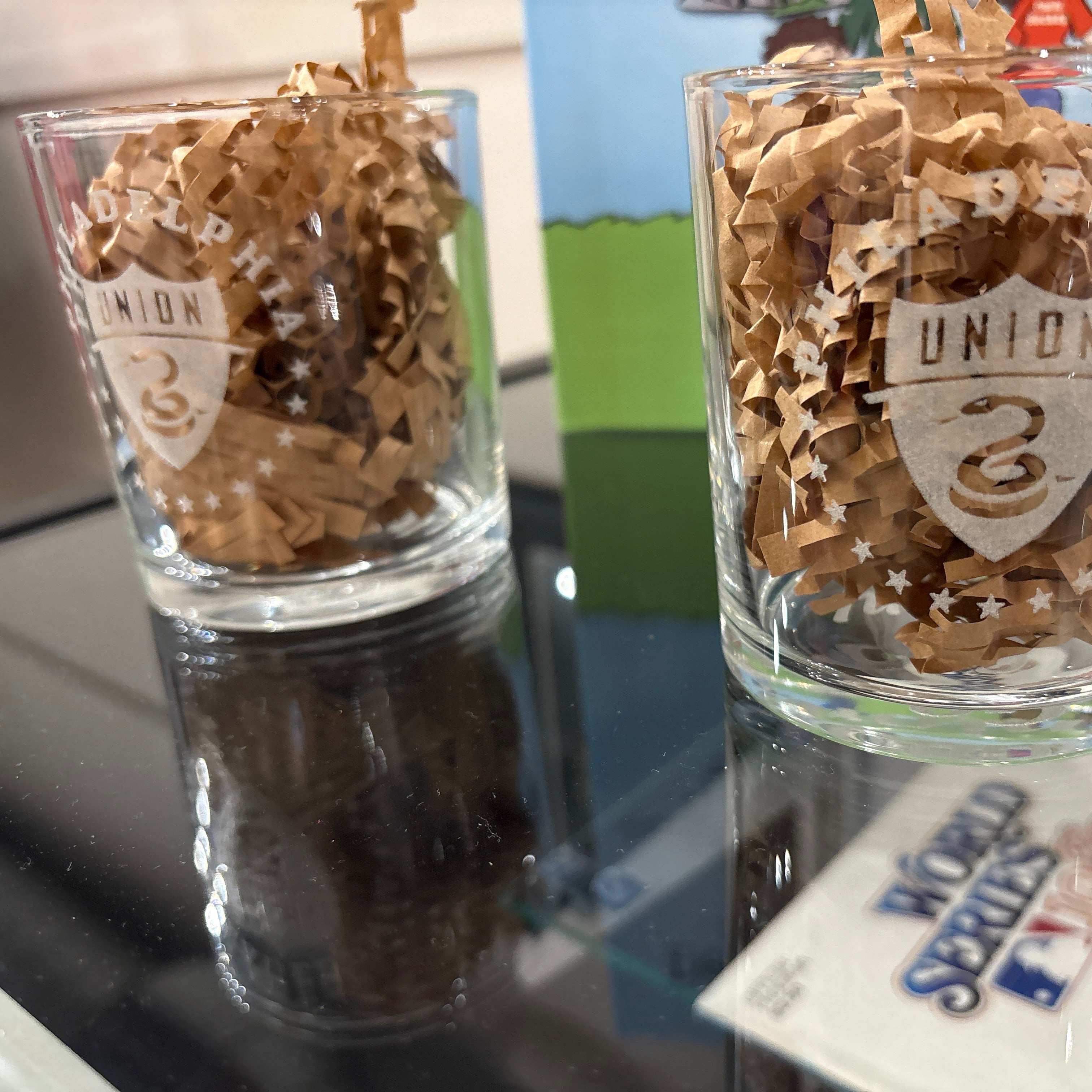 Engraved Union Whiskey Glasses - Set of Two