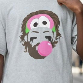 Hair Flow and Bubble Blow Youth Tee - Heather Gray