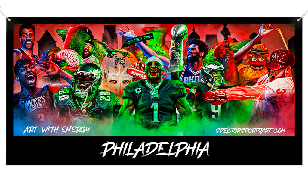 Philly Sports "Art With Energy" Banner