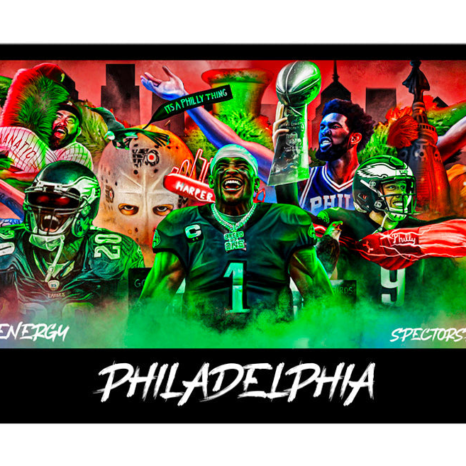 Philly Sports "Art With Energy" Banner