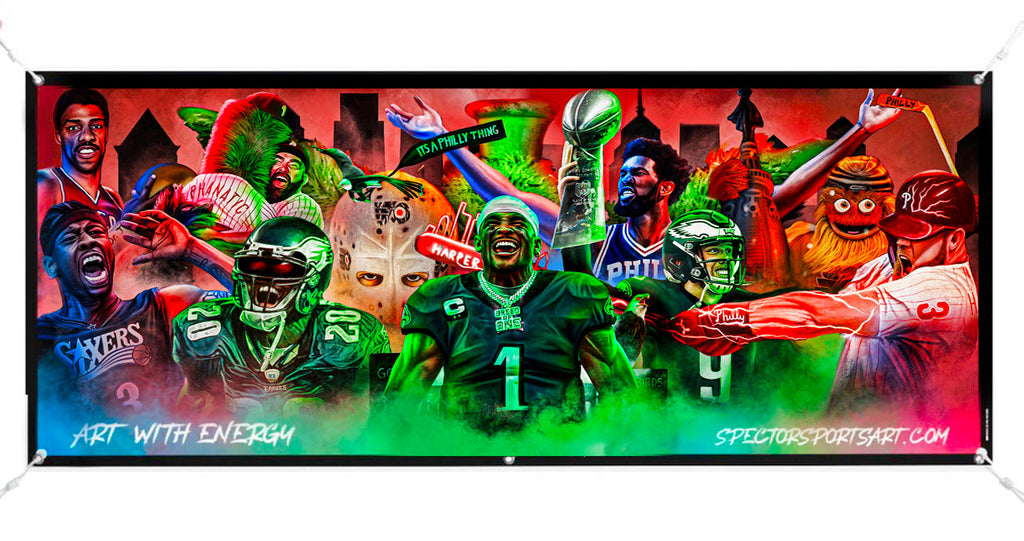Philly Sports "Art With Energy" Banner