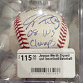 Jayson Werth Signed and Inscribed Baseball