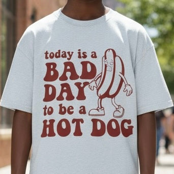 Terrified Hot Dog Youth Tee