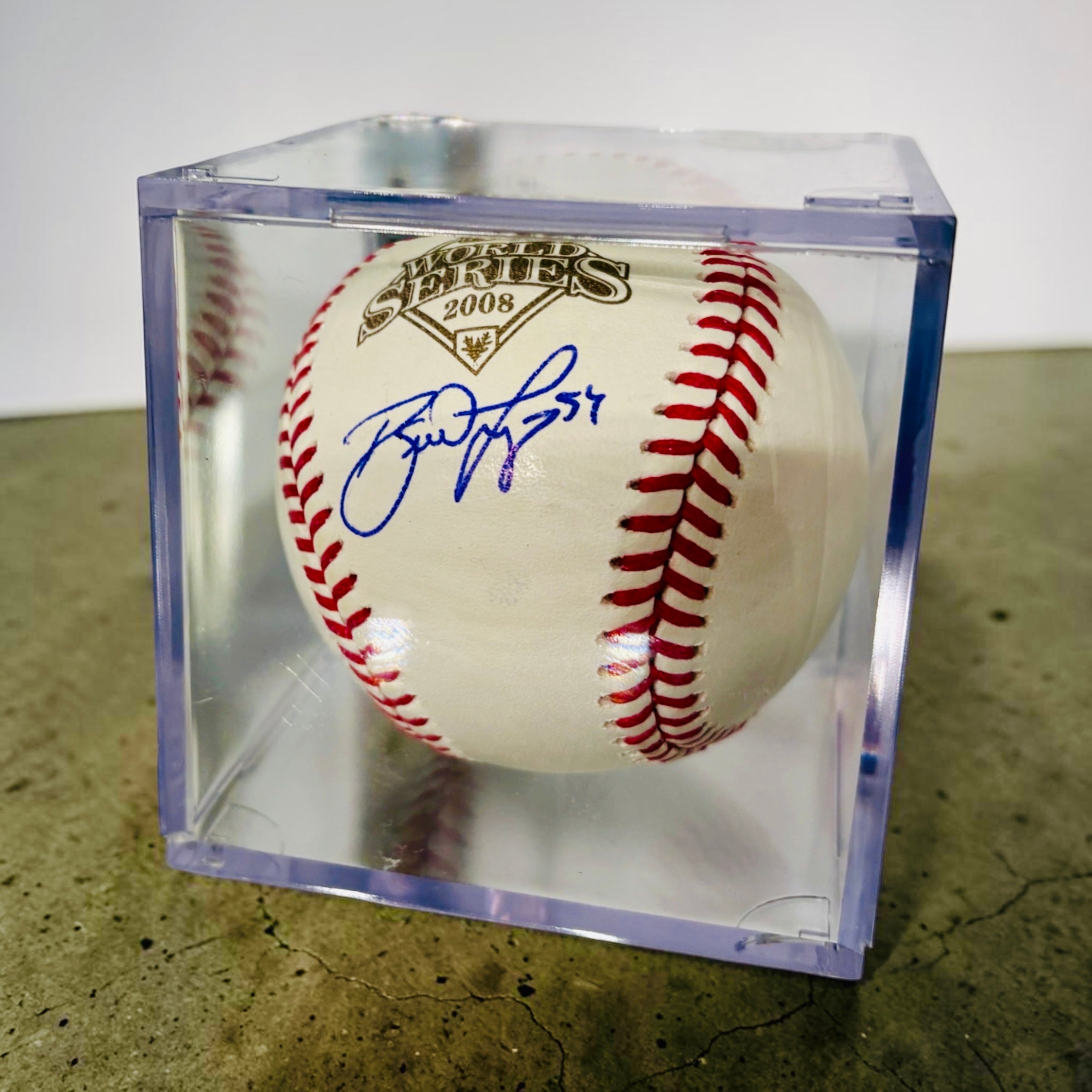 Brad Lidge Signed 2008 World Series Baseball