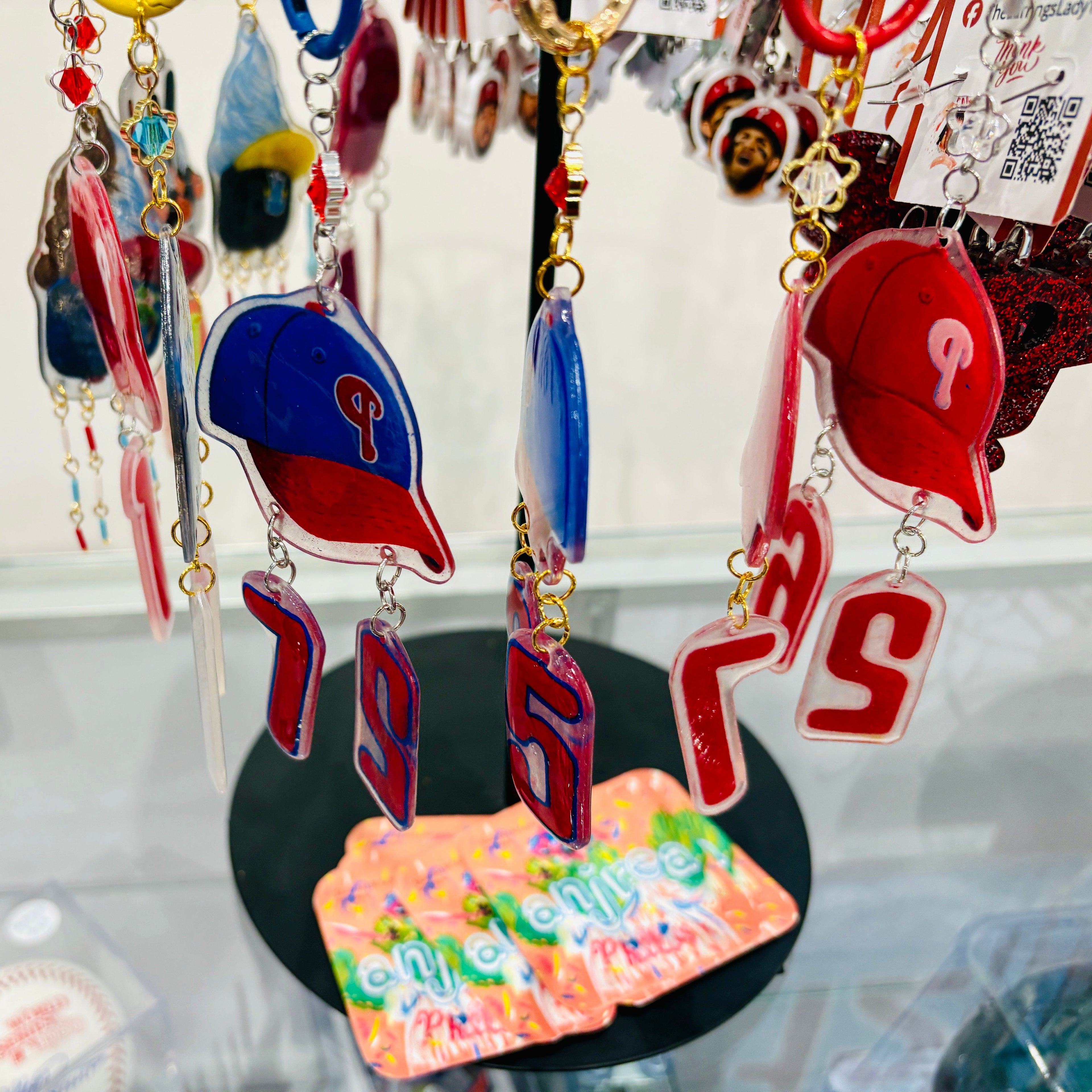 Phillies Player Keychain