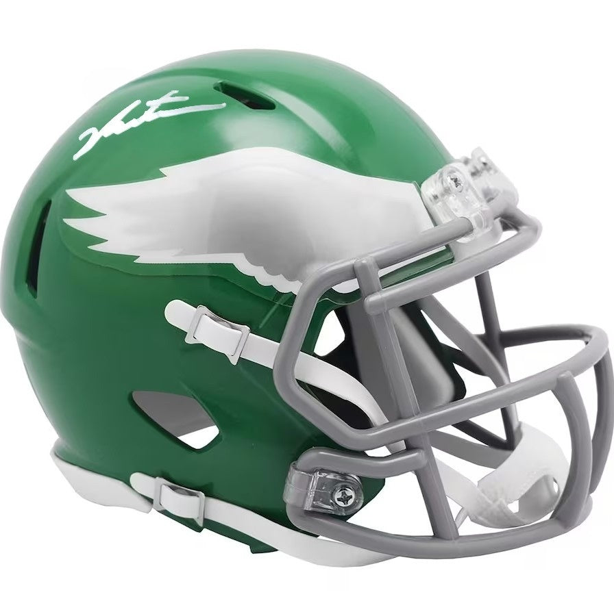 Jalen Carter Philadelphia Eagles Autographed Alternate Kelly Green Mini-Helmet