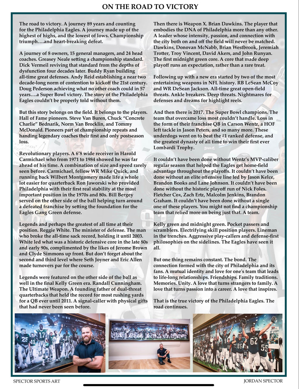 Eagles Legacy "On The Road To Victory"