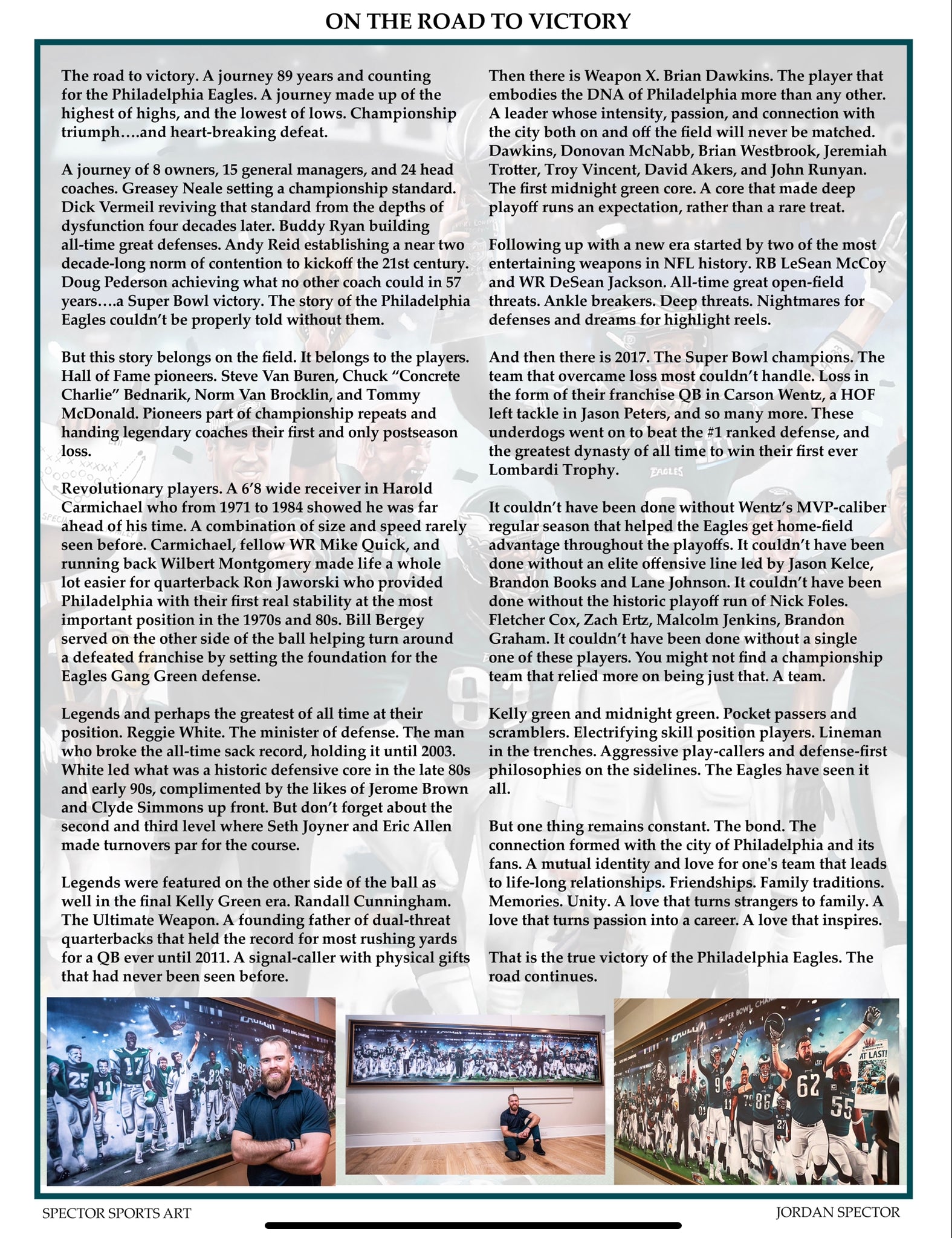 Eagles Legacy "On The Road To Victory"