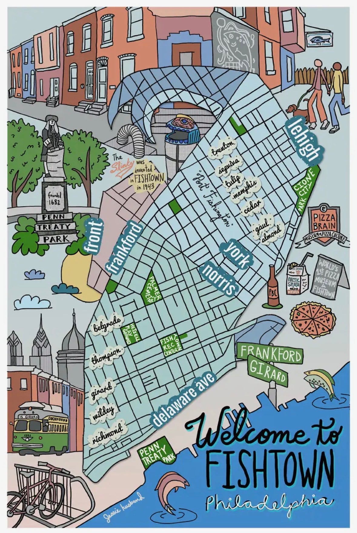 Map of Fishtown