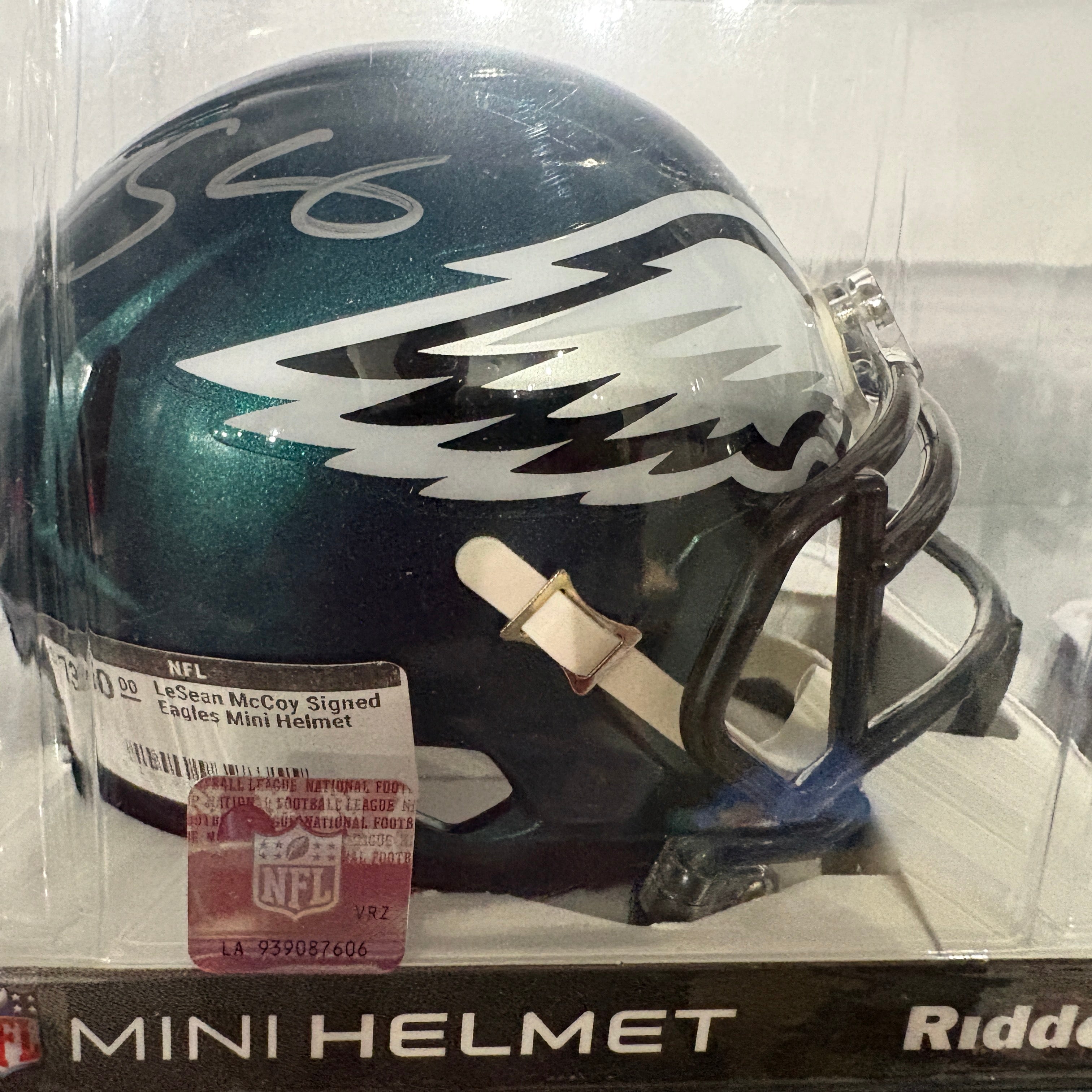 LeSean McCoy Signed Eagles Mini Helmet