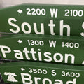 Handcrafted Wooden South Street Sign