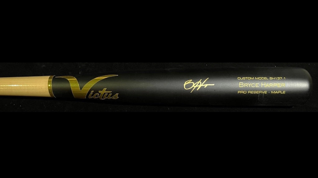 Bryce Harper Signed Blonde Handle Victus Bat