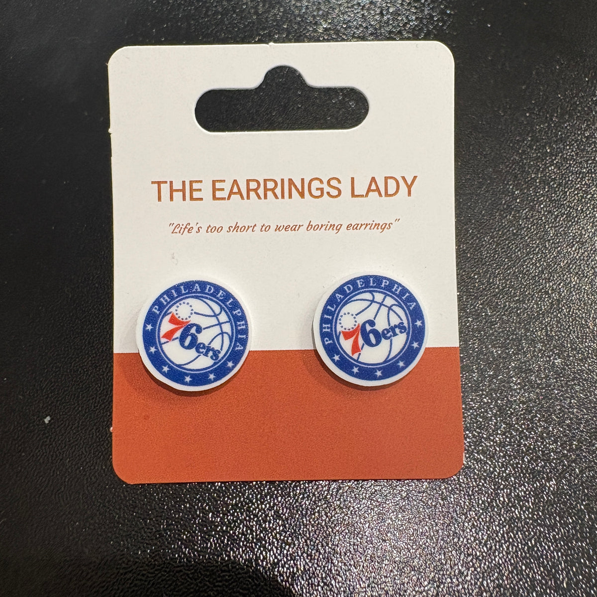 Sixers Logo Stud Earrings