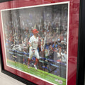 Kyle Schwarber Signed Phillies 16x20 Photo (bat toss)