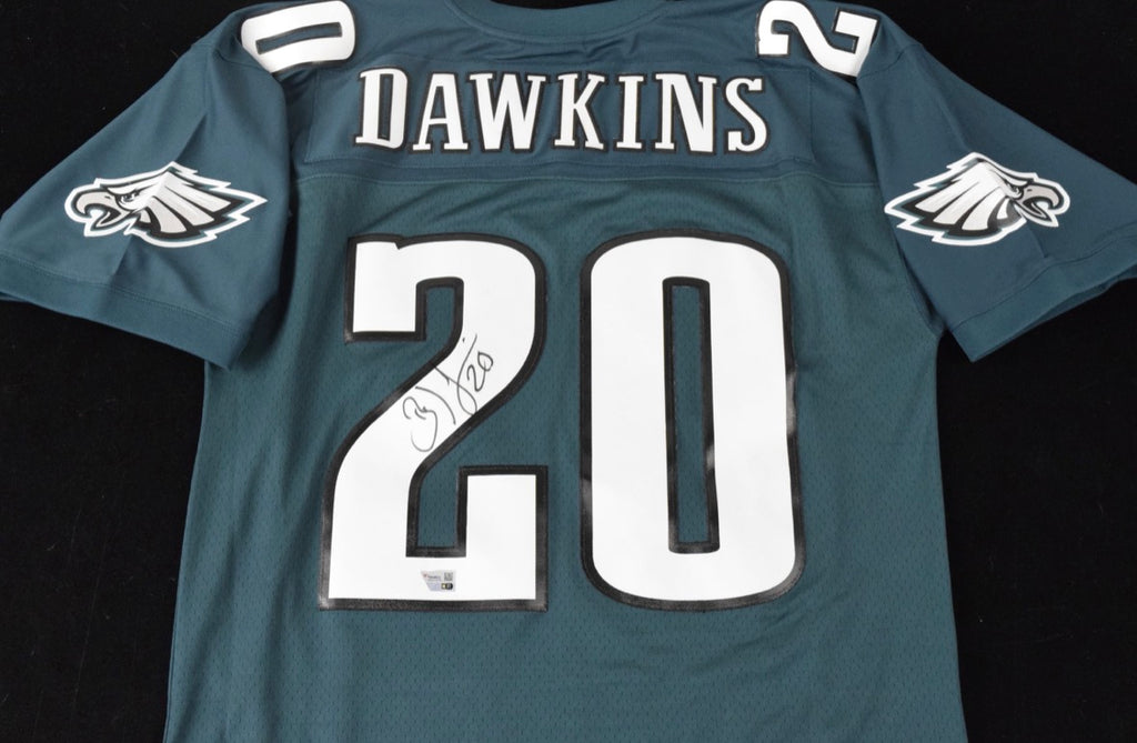 Brian Dawkins Signed Eagles Mitchell & Ness Jersey