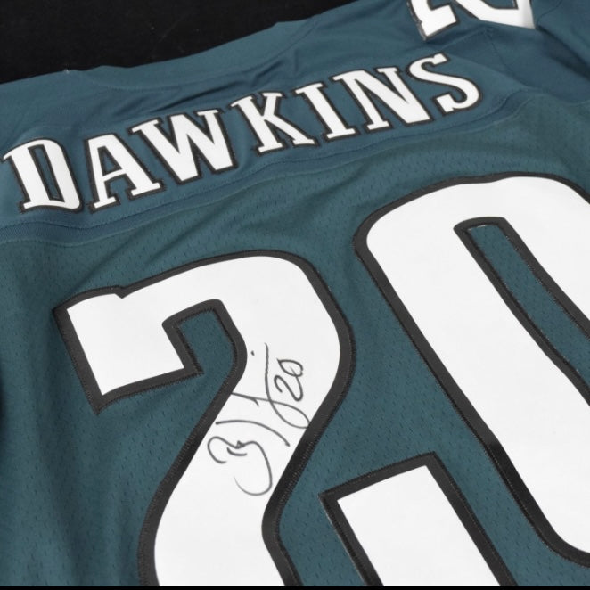 Brian Dawkins Signed Eagles Mitchell & Ness Jersey