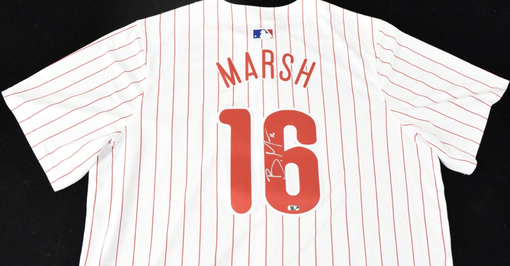 Brandon Marsh Signed Phillies Jersey