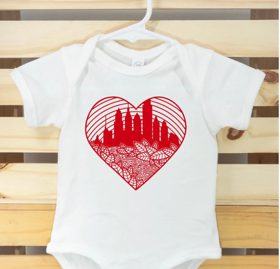 Philly Skyline Baby Onesie