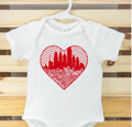 Philly Skyline Baby Onesie
